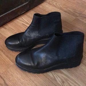 Eileen Fisher chelsea wedge boot